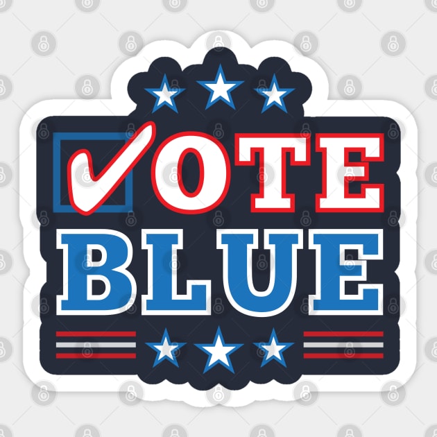 Vote Blue Democratic Midterm Election Sticker by Elvdant